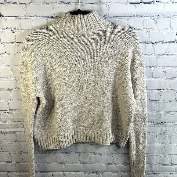 ✨ American Eagle Outfitters Oatmeal Mock Turtleneck Sweater - Size XS - Picture 4 of 5